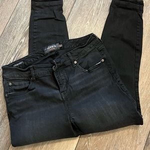 Torrid High Rise Curvy Black Skinny Jeans sz 12